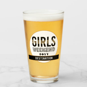 Copo De Pint Férias de Viagem de Meninas de Fim de Semana Perso