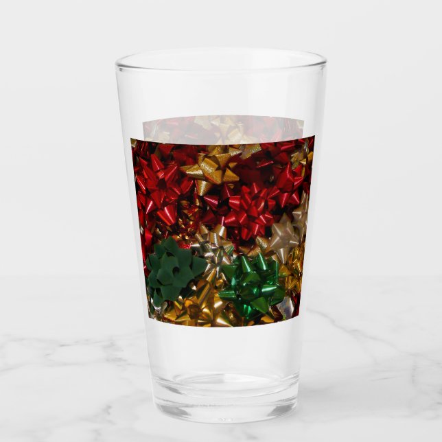 Copo De Pint Férias Festivas Coloridas Arcos de Natal (Frente)