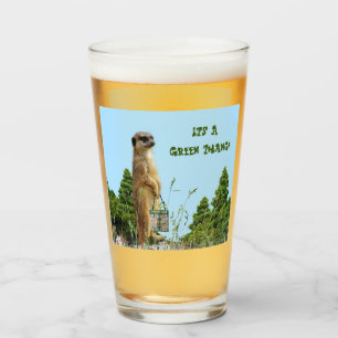 Copo De Pint Festa / Animal Meerkat do Dia 'GreenThang'