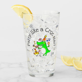 Copo De Pint Festa Como uma Estrela Croc Crocodilo Dançante Fof