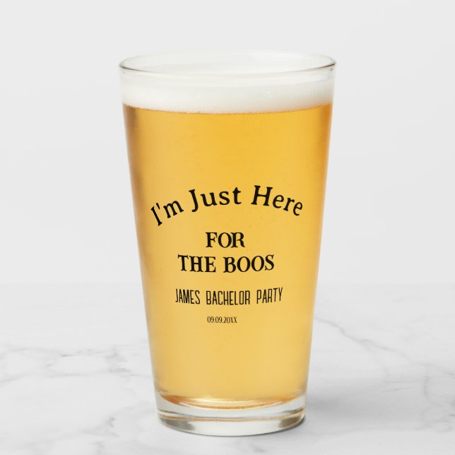 Copo De Pint Festa de casamento de Bachelorette de Solteiro Eng (Frente (Preenchido))