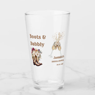 Copo De Pint Festa de Chá de Noiva Boho Western Boots & Bubbly