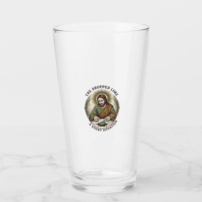 Copo De Pint Festa de Tequila no Chão Sujo com Limão Jesus (Frente)