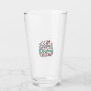 Copo De Pint Festa do Llamacorn Unicórnio Vetor Premium Arte PO