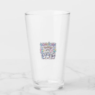 Copo De Pint Festa Penguicórnio Unicórnio Premium Vetor Desenho