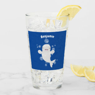 Copo De Pint Figura de desenho animado de bolhas de baleia belu