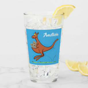 Copo De Pint Figura de desenho animado de canguru e koalas