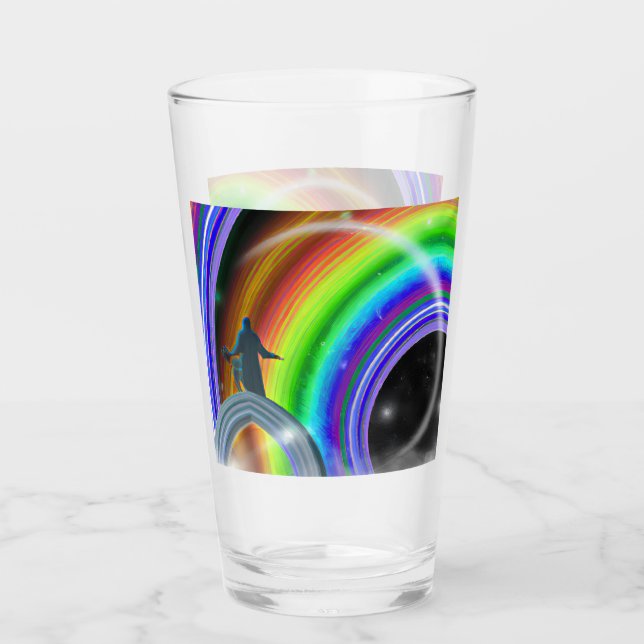 Copo De Pint Figura Misteriosa no Stargate Inter-Dimensional (Frente)
