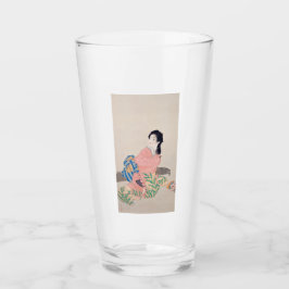 Copo De Pint Filha Miyuki (Elegante moça Japonesa, Arte Asiátic