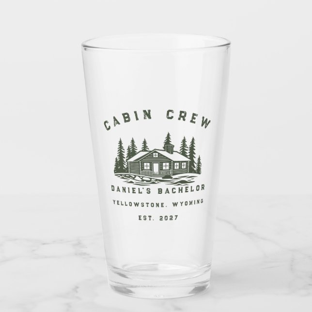 Copo De Pint Fim de Semana de Camping Personalizado Despedida d (Frente)