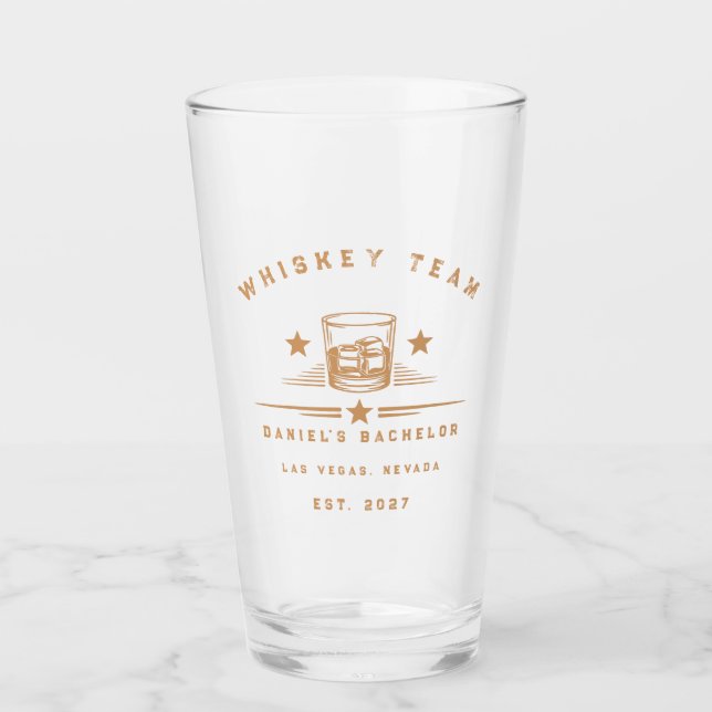 Copo De Pint Fim de Semana Personalizado com Tema de Uísque par (Frente)