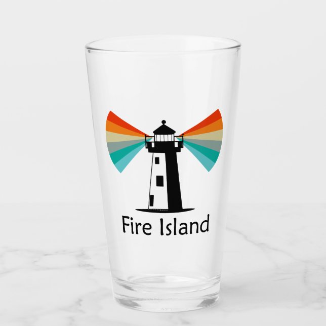 Copo De Pint Fire Island Lighthouse Rainbow (Frente)