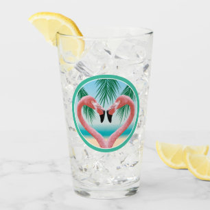 Copo De Pint Flamingo Love (Namorados tropical)