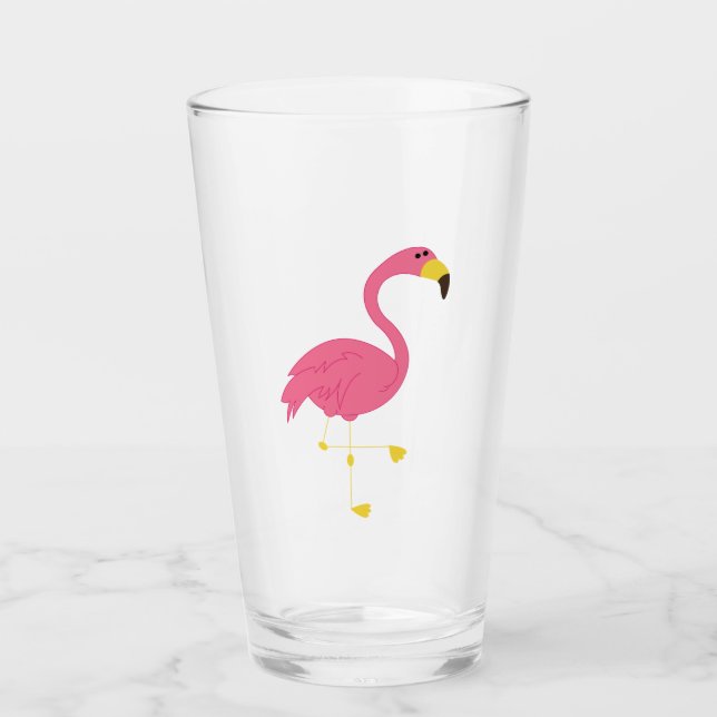Copo De Pint Flamingo Rosa (Frente)
