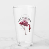 Flamingo Wine Drinker Personalizado Novelty