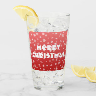 Copo De Pint Flocos de neve de Natal