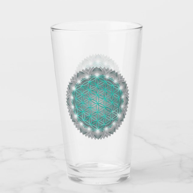 Copo De Pint FLOR DA VIDA - Sagrado Geometrie Light 2 (Frente)