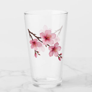 Copo De Pint Flor de Cerejeira Rosa