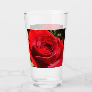 Copo De Pint Flor Rosa vermelha brilhante Flor