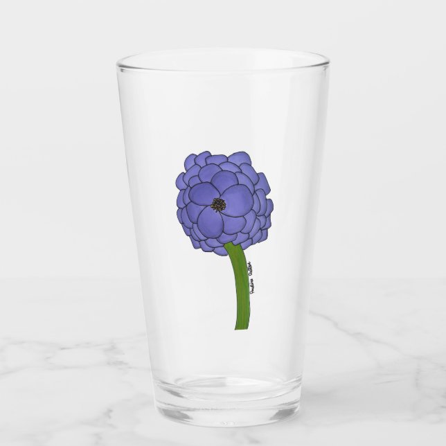 Copo De Pint Flor Roxa (Frente)