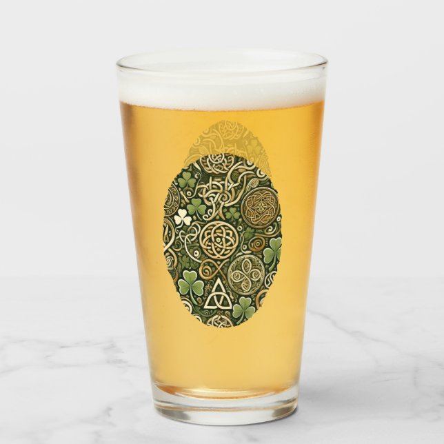 Copo De Pint Floração Celta (Frente (Preenchido))