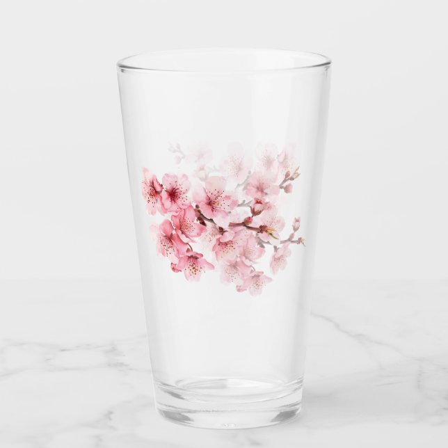 Copo De Pint Floral Cherry Blossom Rosa (Frente)