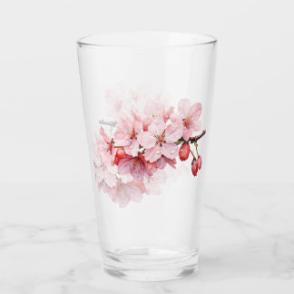 Copo De Pint Floral Cherry Blossoms Raindrops