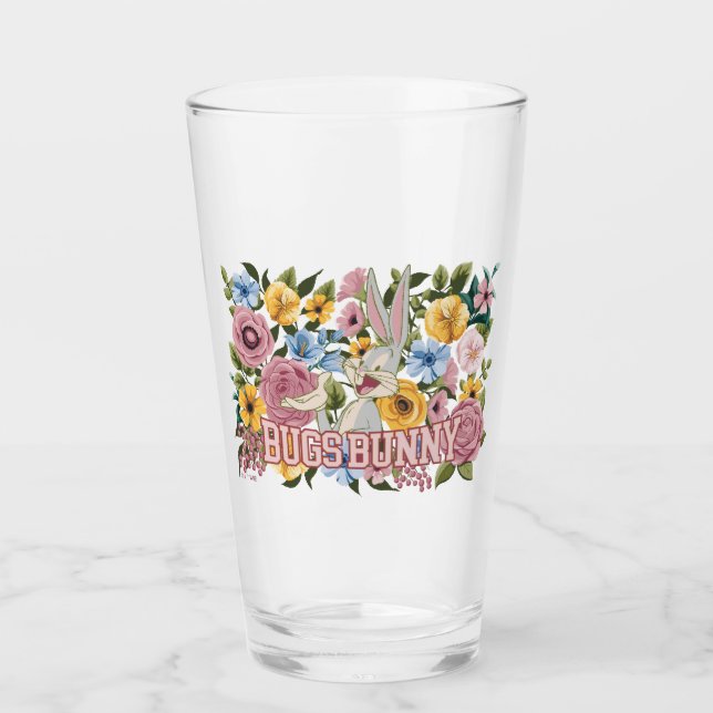 Copo De Pint Floral de Bordado Gráfico do BUGS BUNNY™ (Frente)