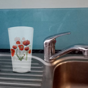 Copo De Pint Floral de Parada POPPY VERMELHO