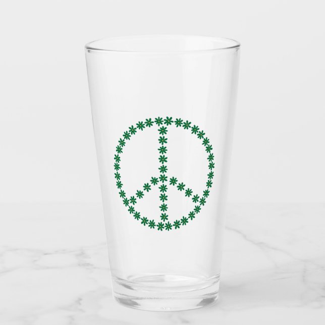 Copo De Pint Floral de Paz (Frente)