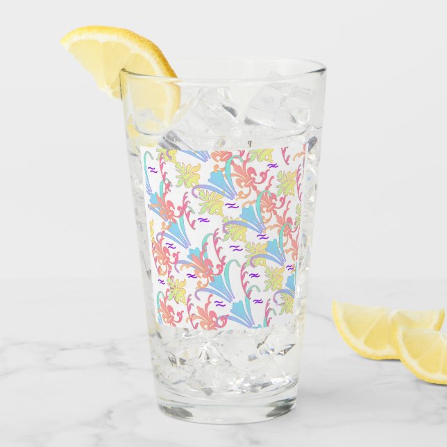 Copo De Pint Floral Garden Tumbler (Gelo frontal)