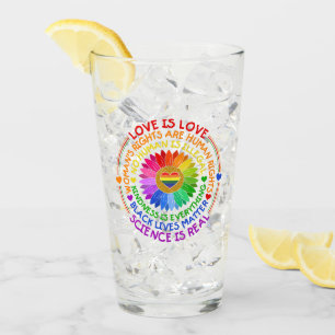 Copo De Pint Floral Rainbow Posição Política e Social