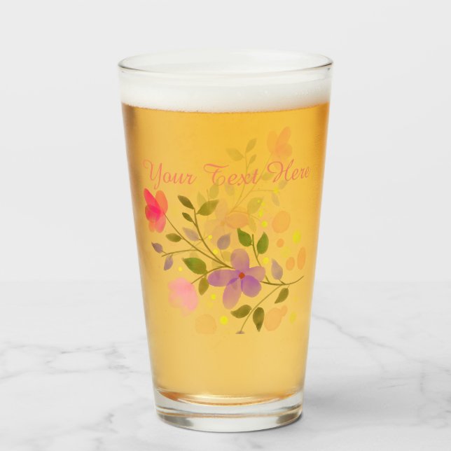 Copo De Pint Flores Bons (Frente (Preenchido))