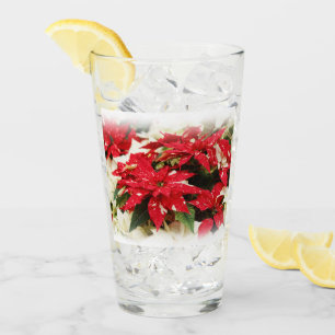 Copo De Pint Flores Brancas Festivas Poinsettia Floral