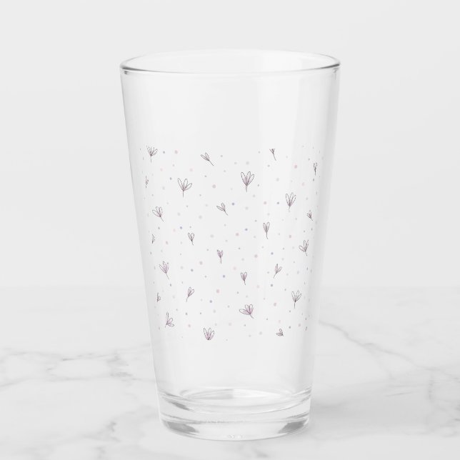 Copo De Pint Flores Lilac (Frente)