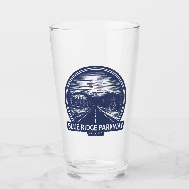 Copo De Pint Floresta de Parkway Blue Ridge (Frente)
