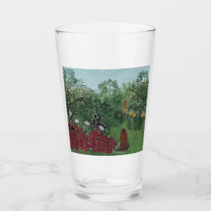 Copo De Pint Floresta Tropical com Macacos e Cobra (Rousseau)