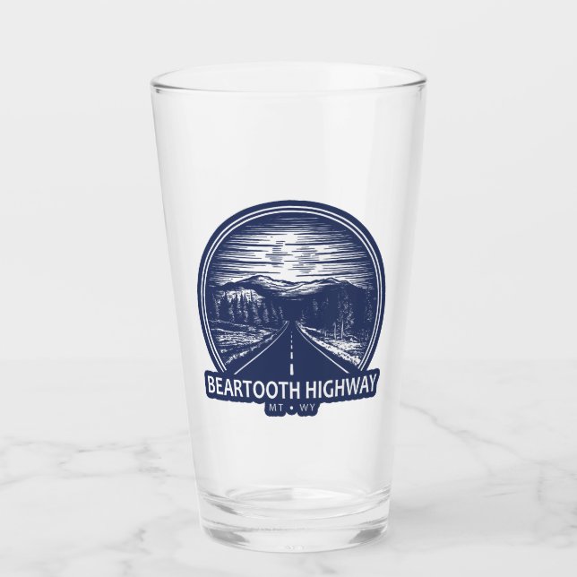 Copo De Pint Floresta Wyoming na Estrada Beartooth (Frente)