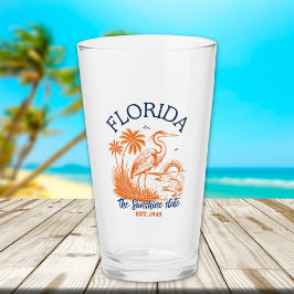 Copo De Pint Florida The Sunshine State - Heron & Palm Trees