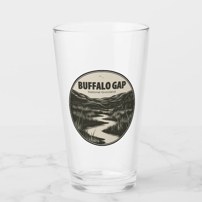 Copo De Pint Fluxo do Buffalo Gap National Grassland (Frente)