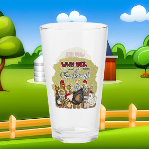 Copo De Pint fofo Country frango amante arte