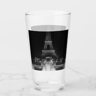 Copo De Pint Fonte de Paris vintage Torre Eiffel noite