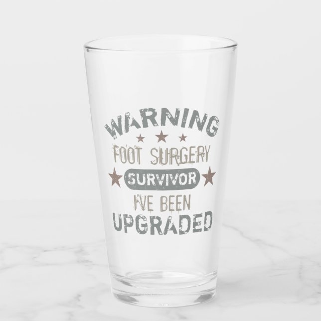 Copo De Pint Foot Surgery Humor atualizado (Frente)