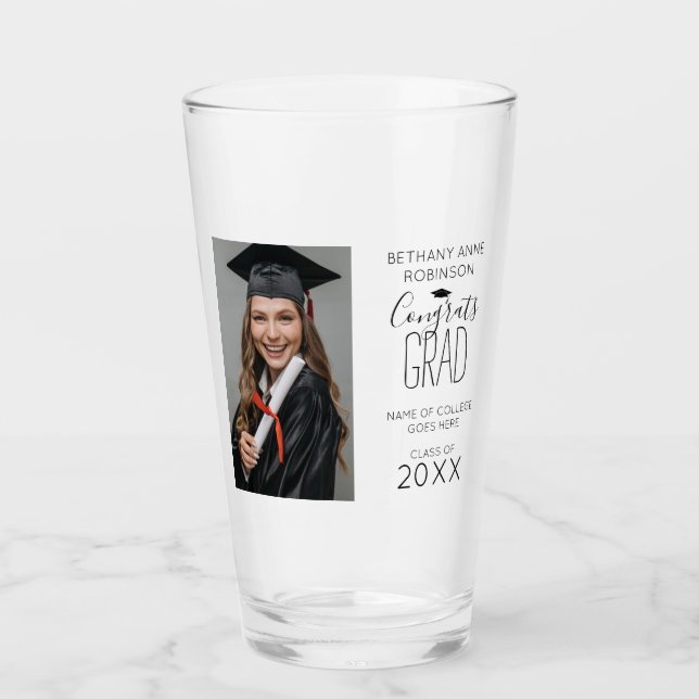 Copo De Pint Formatura de Foto Personalizada Moderna (Frente)