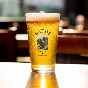 Copo De Pint Foto Archada legal   Eu Te Amo Vidro