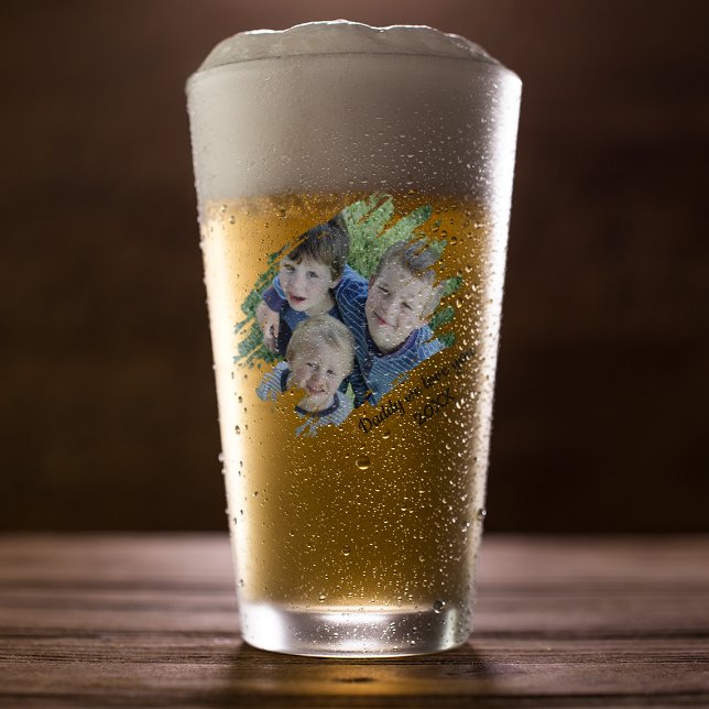 Copo De Pint Foto com Efeito Moderno Riscado | Cerveja Personal (Criador carregado)