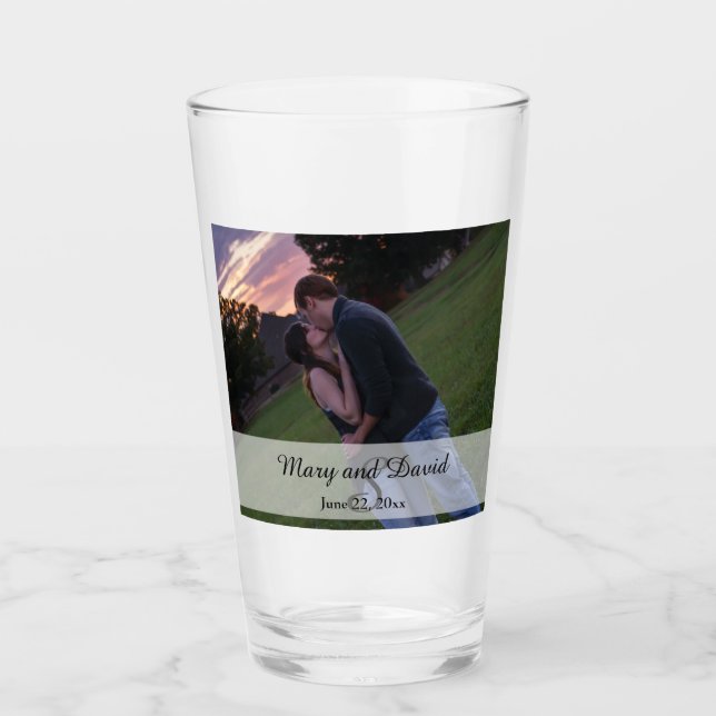 Copo De Pint Foto com Monograma (Frente)