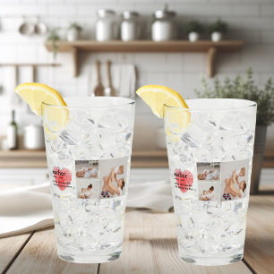 Copo De Pint Foto de Colagem Moderna e Presente Mãe do Coração 