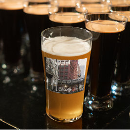 Copo De Pint Foto do comboio em circuito fechado em Chicago