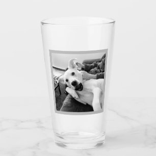 Copo De Pint Foto engraçada do melhor Pai de cachorro e do amig